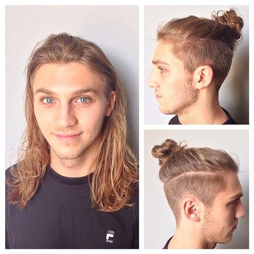 Undercut Man Bun Man Bun Undercut, Man With Long Hair, Undercut Hairstyle, Trendy We Fryzurach, Man Bun Hairstyles, Undercut Long Hair, Undercut Men, Top Knot Hairstyles, Super Hair