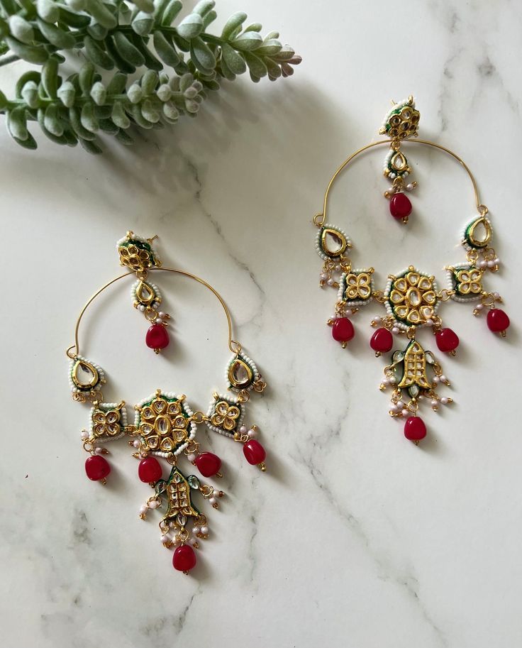 Beautiful stylish lightweight chandbaali earrings. Will look great with any outfit.  9.5cm in length  Kundan, Meenakari and faux pearl detailing  Handcrafted in India  Any questions please feel to ask me. Bollywood Style Meenakari Hoop Earrings For Festive Season, Festive Bollywood Meenakari Hoop Earrings, Bollywood Style Festive Meenakari Hoop Earrings, Bollywood Festive Hoop Earrings With Meenakari, Bollywood Style Festive Hoop Earrings With Meenakari, Festive Bollywood Hoop Earrings With Meenakari, Traditional Meenakari Hoop Earrings For Festive Occasions, Navratri Festive Meenakari Danglers, Festive Kundan Hoop Earrings With Meenakari Detailing