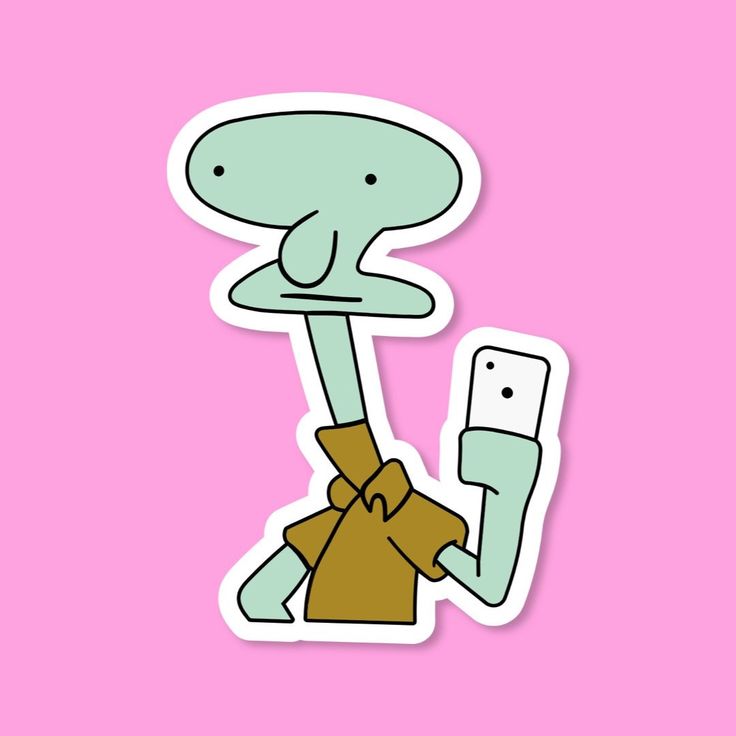 Poorly Drawn Squidward Vinyl Sticker Spongebob - Etsy | Vinyl sticker ...