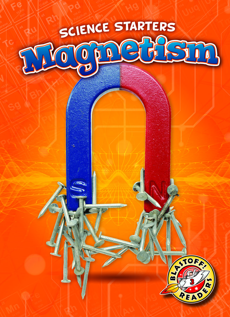 science starter's magnetism book cover with two colorful objects in the shape of an arch