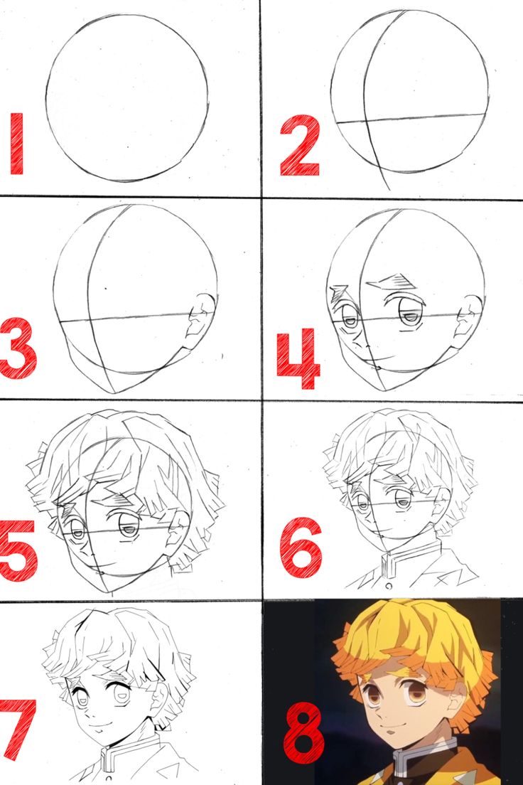 Learn How To Draw Zenitsu Basic Anatomy With 8 Easy Steps Anime Learning How To Draw, Learn Anime Drawing, Anime Drawing Learning, How I Draw Anime, Drawing Anime Tutorial Step By Step, How Drawing Anime, How To Draw Yourself As Anime, Basic Anime Drawing For Beginners, Basic Anatomy Drawing For Beginners