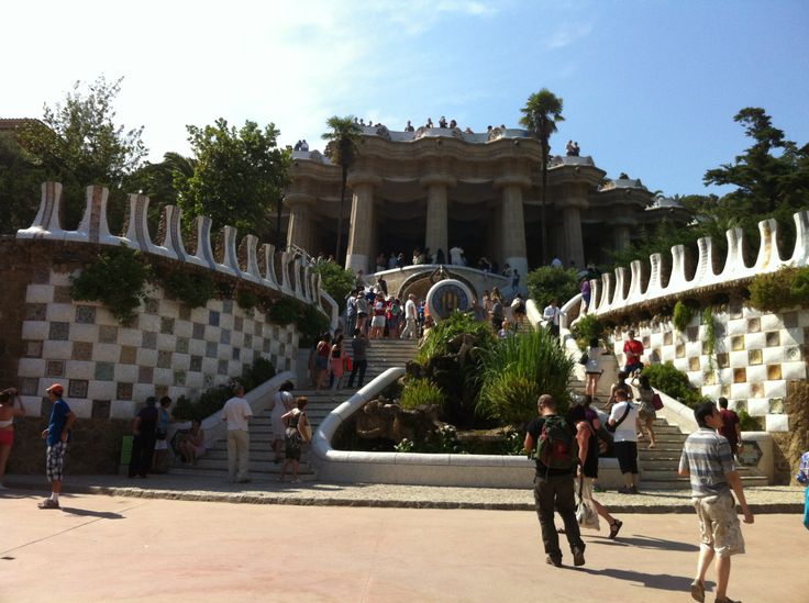 Antoni Gaudi's famous Park Guell in Barcelona, Spain I got to see, one ...