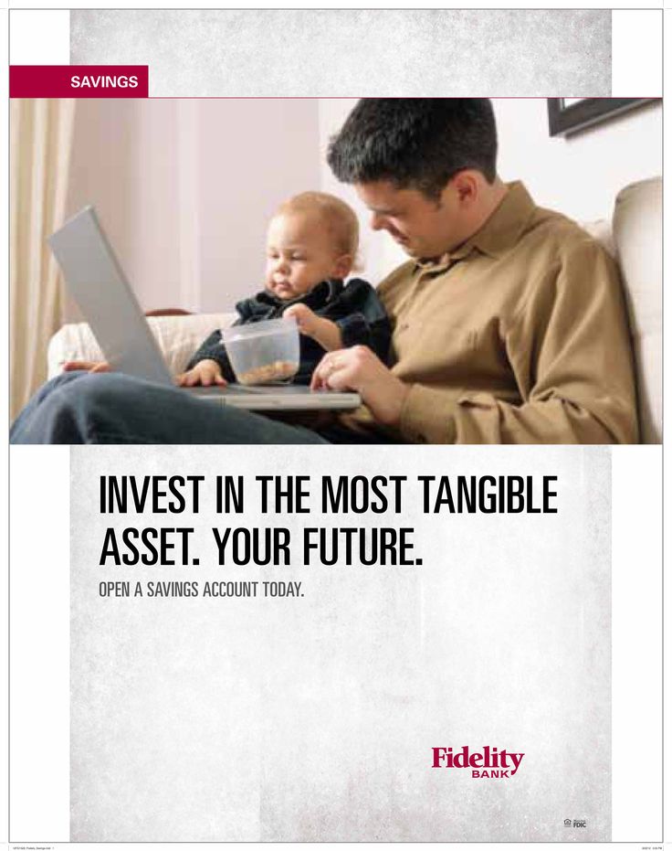 a man sitting on top of a couch with a baby in front of him and the caption reads invest in the most tangle asset, your future