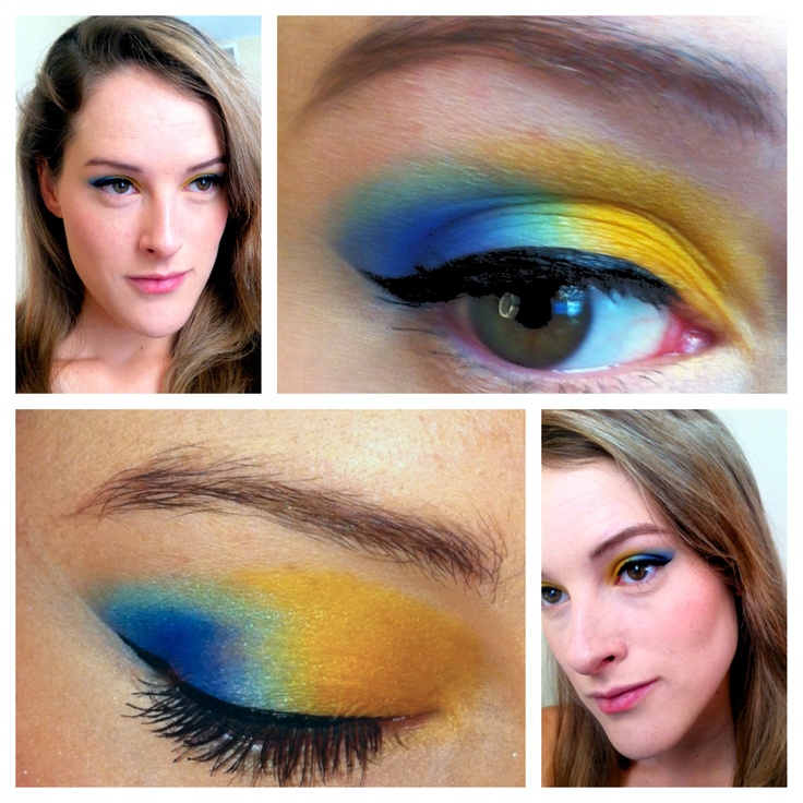 Yellow and Blue Yellow And Blue, Yellow, Makeup, Blue, Make Up