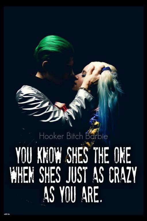 a man with green hair kissing a woman in front of a poster that says, when you