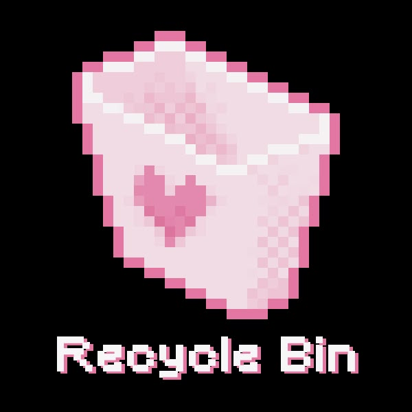 trash delete recycle pink soft sticker by @milkytea | Computer icon ...