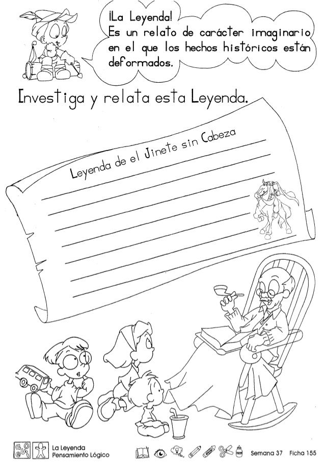 an image of a cartoon book with spanish words and pictures on the page, which is also