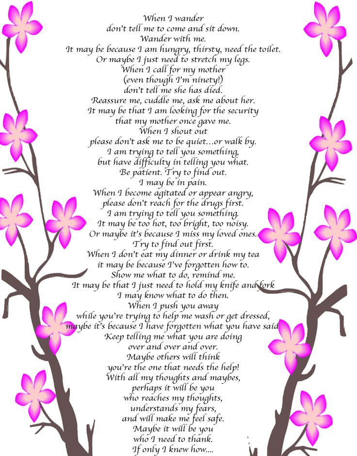 When I Wander a wonderful poem by Norman McNamara and what its like for someone with #dementia A must read for anyone who is a #caregiver for someone with this disease Alzheimers Poem, Alzheimers Quotes, Alzheimers Caregivers, Alzheimers Disease, Alzheimers Activities, Alzheimer Care, Caregiver Support, Alzheimers Awareness, Elderly Care