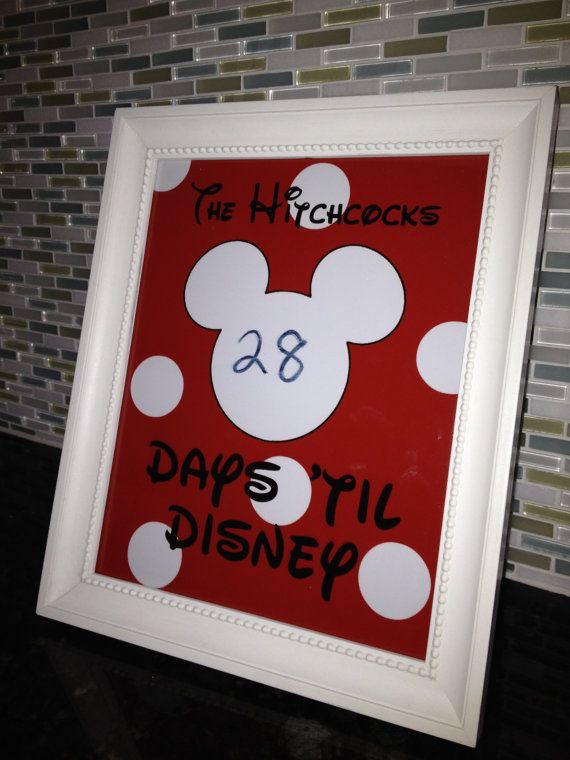 a mickey mouse birthday sign with the date 28 days until disney's 80th