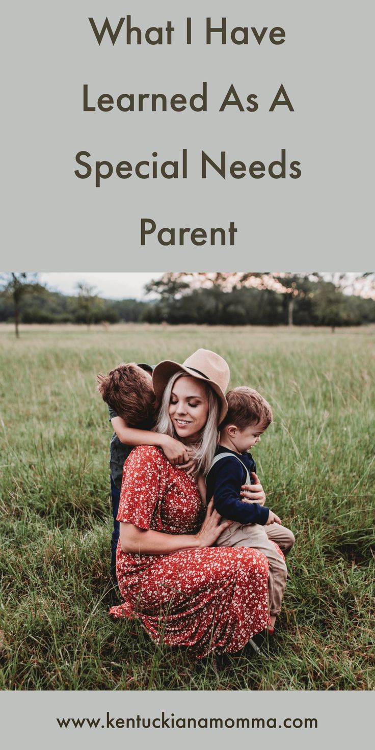 a woman sitting in the grass with her child on her lap and text that reads what i have learned as a special needs parent