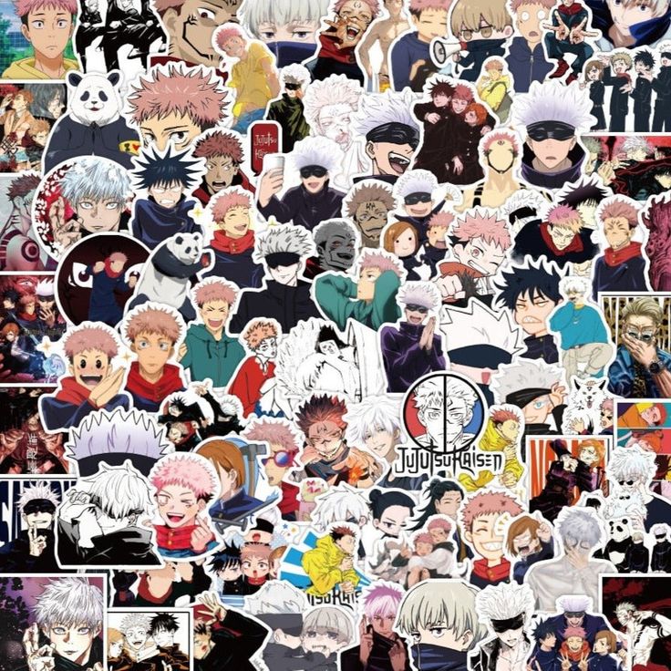 Anime Jujutsu Kaisen Attack on Titan Decals | Anime stickers, Graffiti ...