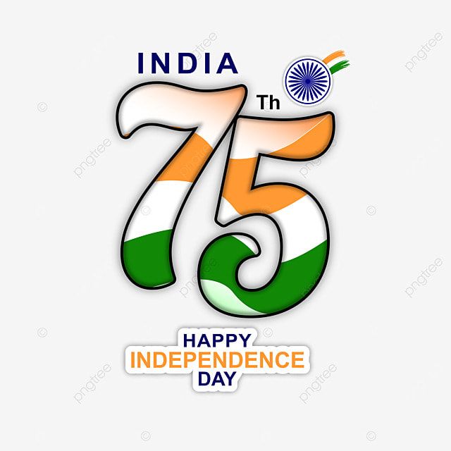 the india 76th independence day logo with an orange, white and green flag on it