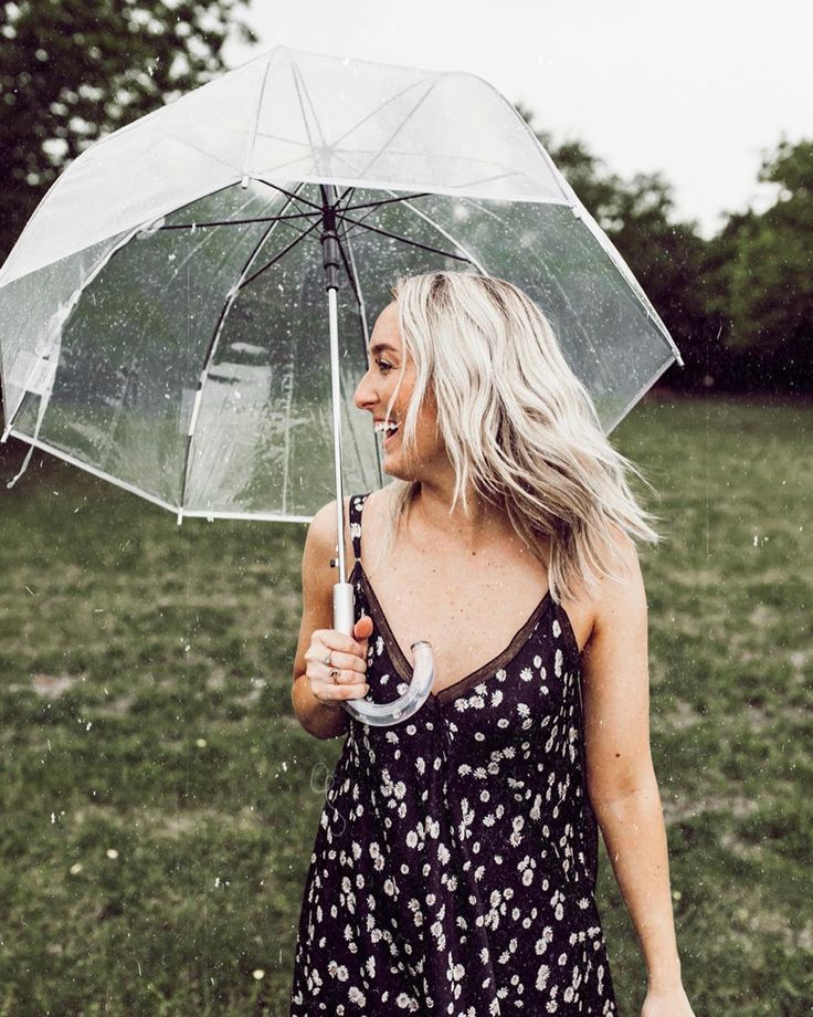 a woman walking in the rain with an umbrella