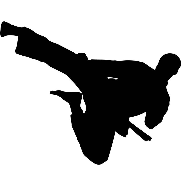 Kick Clipart | White belt, Art of fighting, Karate