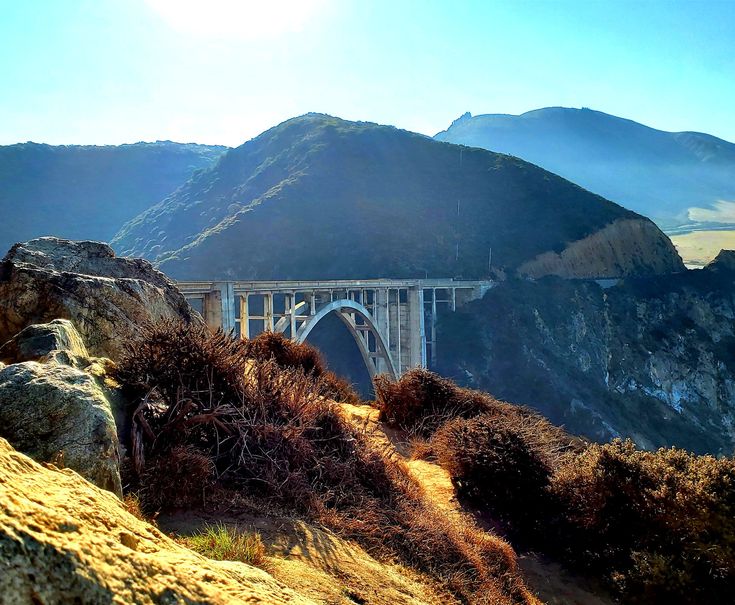 a bridge that is on top of a mountain