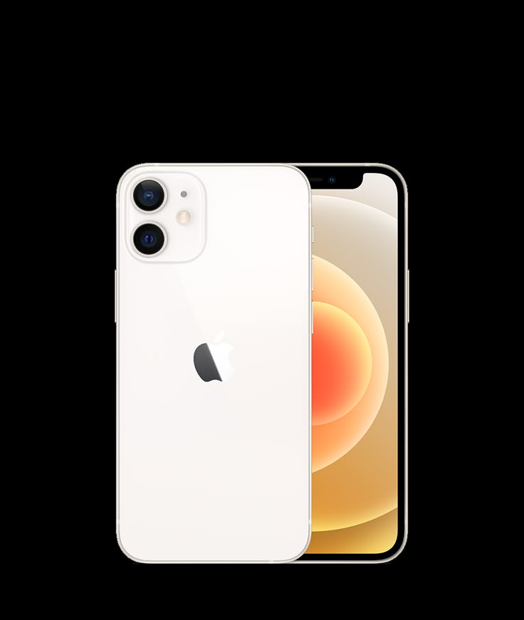 an apple iphone 12 is shown in white