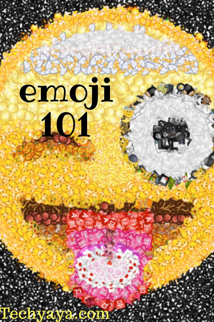 an emoj face made out of buttons and beads with the words emoj 101 on it