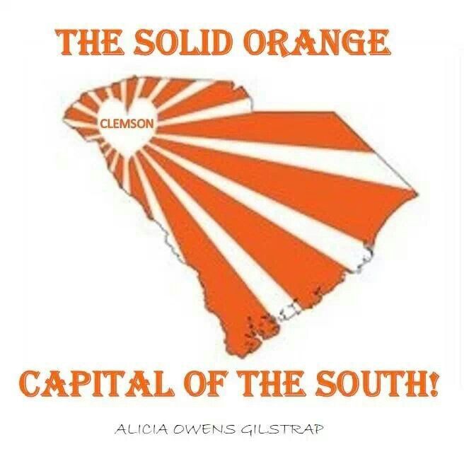 an orange and white map with the words capital of the south