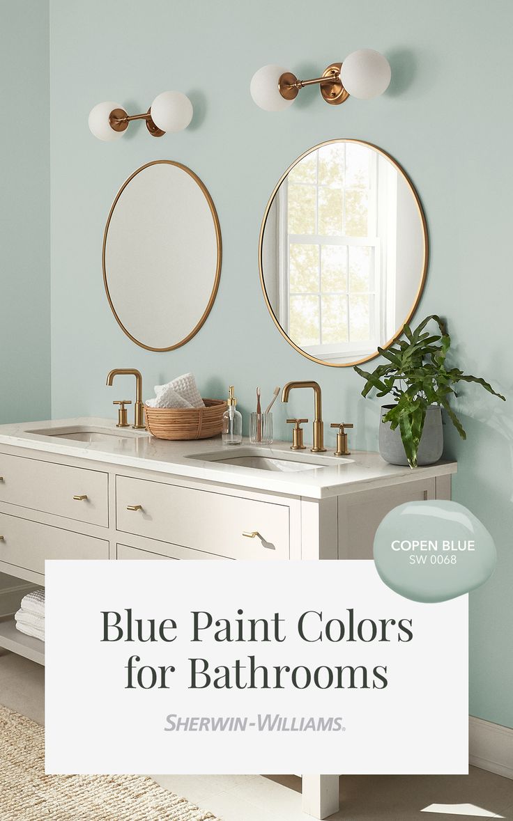 blue paint colors for bathrooms sheryln williams - sherylin williams bathroom color ideas