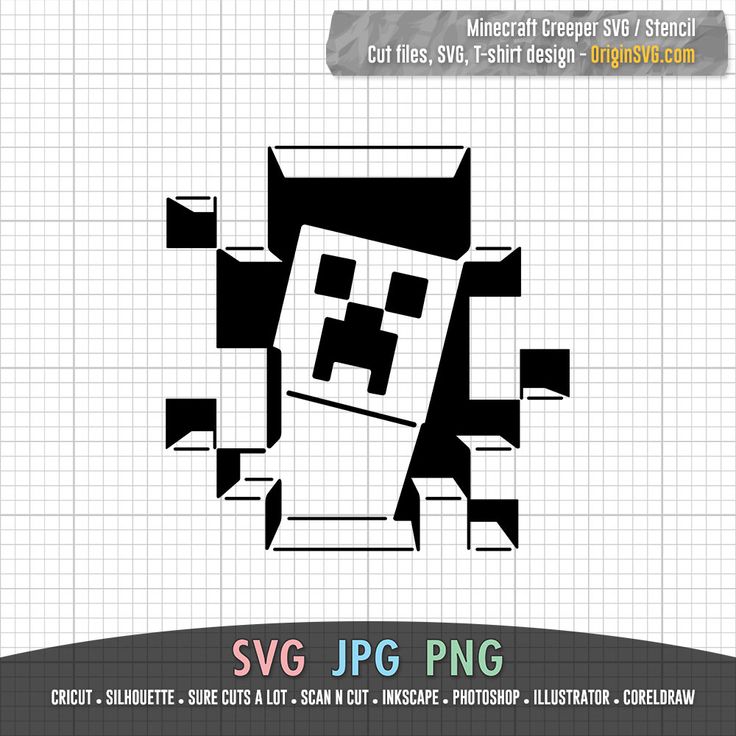 the svg file is designed to look like an old school computer game character