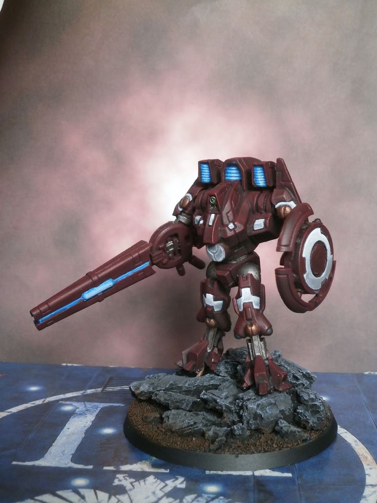 Hard-Edge Painting: Forge World Commander Shas'o R'alai XV9 Tau battlesuit Warhammer 40k Tau Battlesuit, 40k Tau Battlesuit, Tau Battlesuit, Tau 40k, Warhammer 40k Tau, Tau Warhammer, 40k Tau, Mech Art, Tau Empire