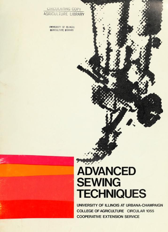 an advertisement for the advanced sewing techniques program, which is printed in black and white