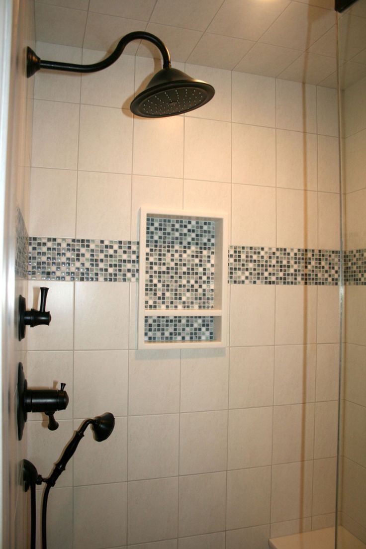 the shower head is mounted on the wall