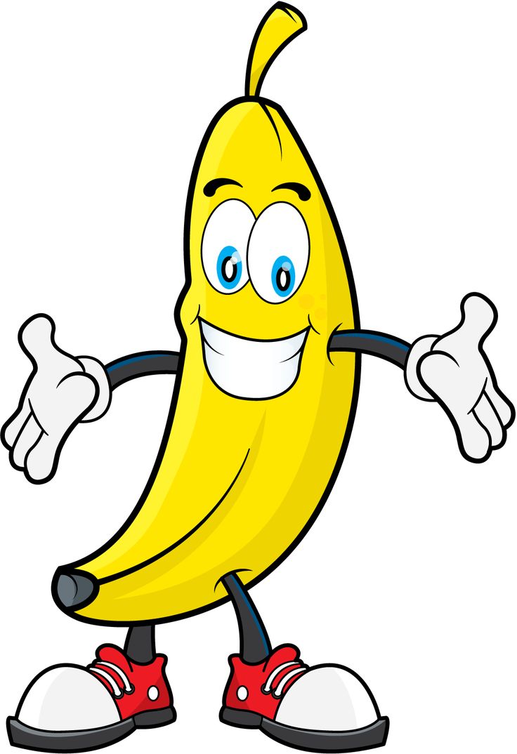 a cartoon banana giving a thumbs up