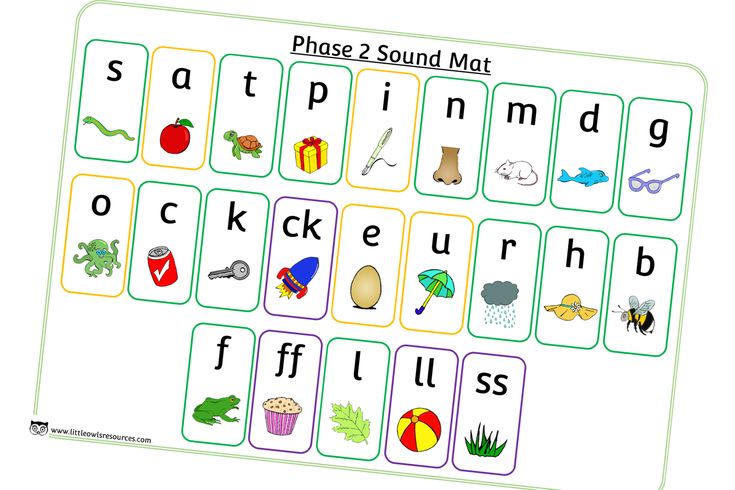 a printable place - 2 sound mat for children to practice their phonicic skills