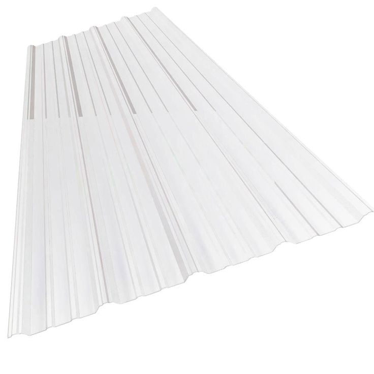 white corrugated roofing sheets on a white background