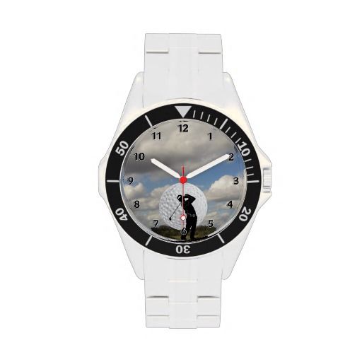 Golf World Watch Golf Jewelry, Personalized Golf Gifts, Personalized Golf, Gifts For Golfers, Golf Gifts, Golfers, Family Love, Samsung Gear Watch, Silver Watch