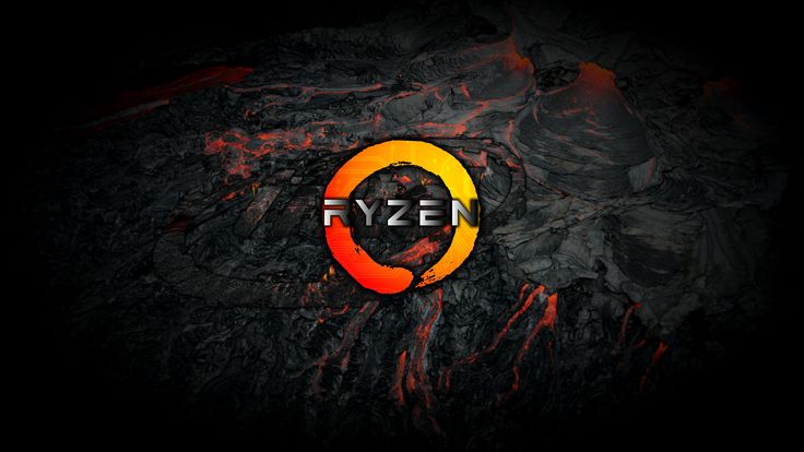 the logo for amd is shown on a dark background with red and yellow colors