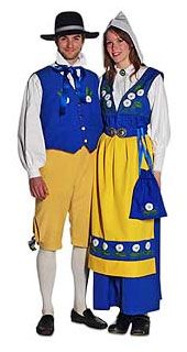 Swedish National Costume Sweden Clothing, Vietnam Costume, Muppets Party, Costumes Around The World, Traditional Attires, National Clothes, History Fashion, International Festival, Historical Costume