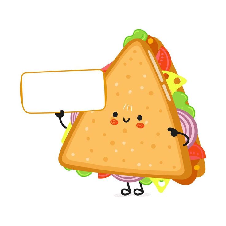 Adorable and Hilarious Sandwich Cartoon - Vector Illustration