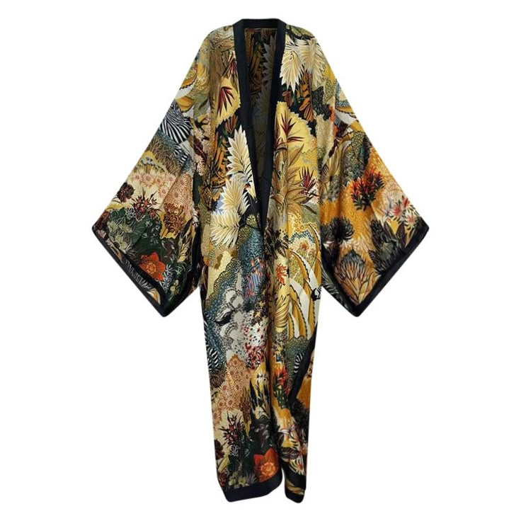 Jungle Book Kimono - Robe Kimono Unique Kimono, African Print Kimono, Moda Kimono, Mode Kimono, Fashion Unique, Print Kimonos, Oversized Dress, Maxi Robes, Long Kimono