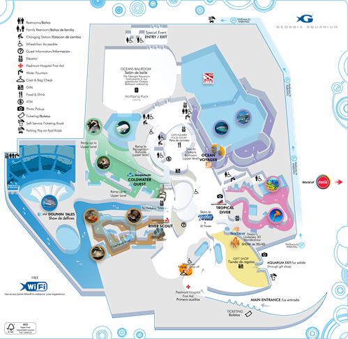 a map of an amusement park with lots of rides