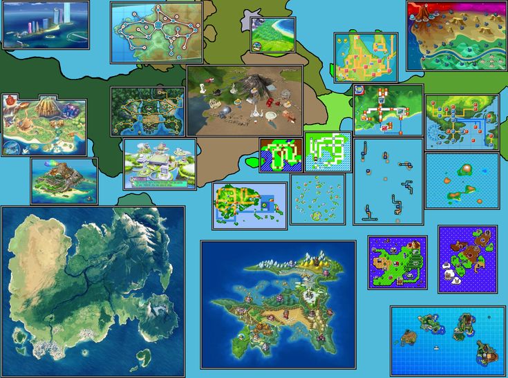 Pokemon Games Map | Sonriente