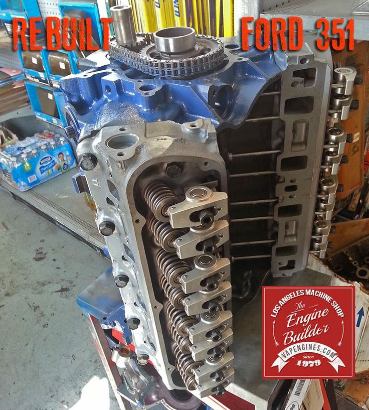 an engine is shown with the words repondt ford on it's side