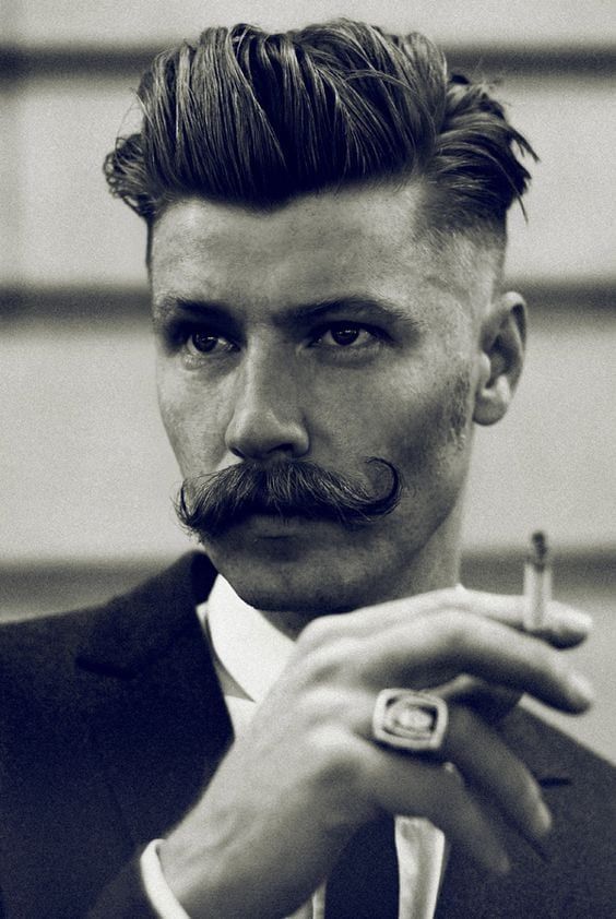 1920s Mens Hair, 20s Hair, Moustache Style, Hairstyles Reference, 1920s Hair, Long Haired Men, Rockabilly Hair, Francisco Lachowski, Hipster Man