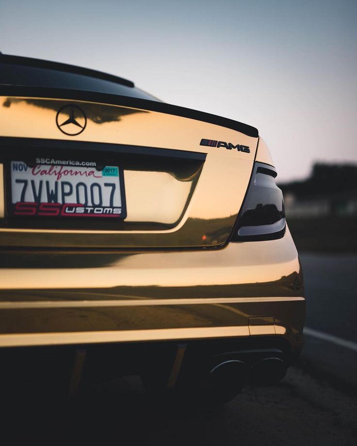 the back end of a mercedes benz car