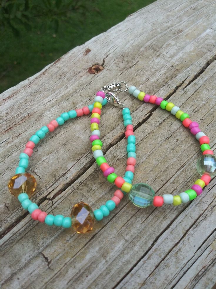 These bracelets feature bright colorful beads perfect for summer Yellow Bracelets With Round Beads For Vacation, Beaded Bracelet, Jewelry Bracelets, Beaded Bracelets, Bracelet, Beads, Color, Jewellery Bracelets