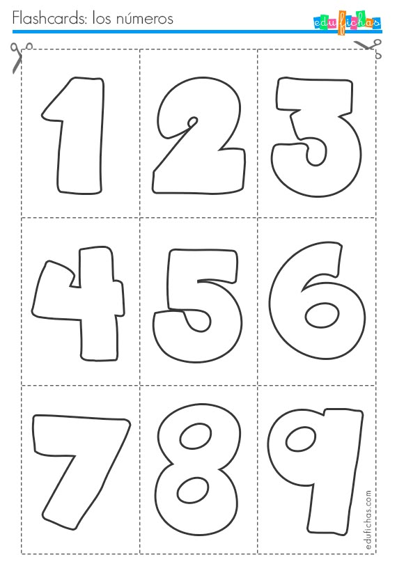 printable numbers for kids to color