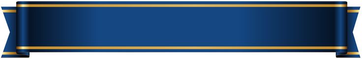 a blue and gold striped banner on a white background with room for text or image