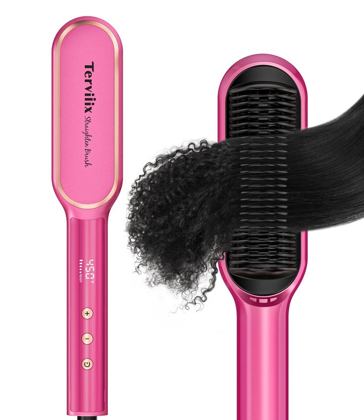 PRICES MAY VARY. Comb and Flat lron in One:Terviiix Hair Straightener Comb brings together the convenience of a comb and a flat iron. Designed with your comfort in mind, its ergonomic grip ensures easy handling while straightening. Its advanced MCH heating technology delivers fast and consistent heat(Max 450°F), giving you the perfect tool for effortlessly straightening and smoothing your hair One Pass & Burning-Free:Experience the convenience of Terviiix Hair Straightening Brush. Just ONE PASS, 20s Hair, Hair Straightener Comb, Hair Straightening Brush, Hair Straightener Brush, Best Hair Straightener, Straightening Comb, Straightener Brush, Skin Burns, Hair Care Tools