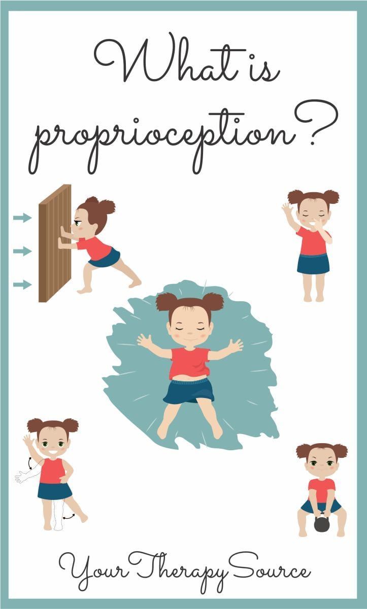 What is proprioception?  Proprioception is the ability of your muscles and joints to determine where they are in space. Sensory Processing Activities, Sensory Integration Activities, Proprioceptive Activities, Sensory Room Ideas, Sensory Therapy, Pediatric Physical Therapy, Sensory Input, Sensory Diet, Pediatric Occupational Therapy