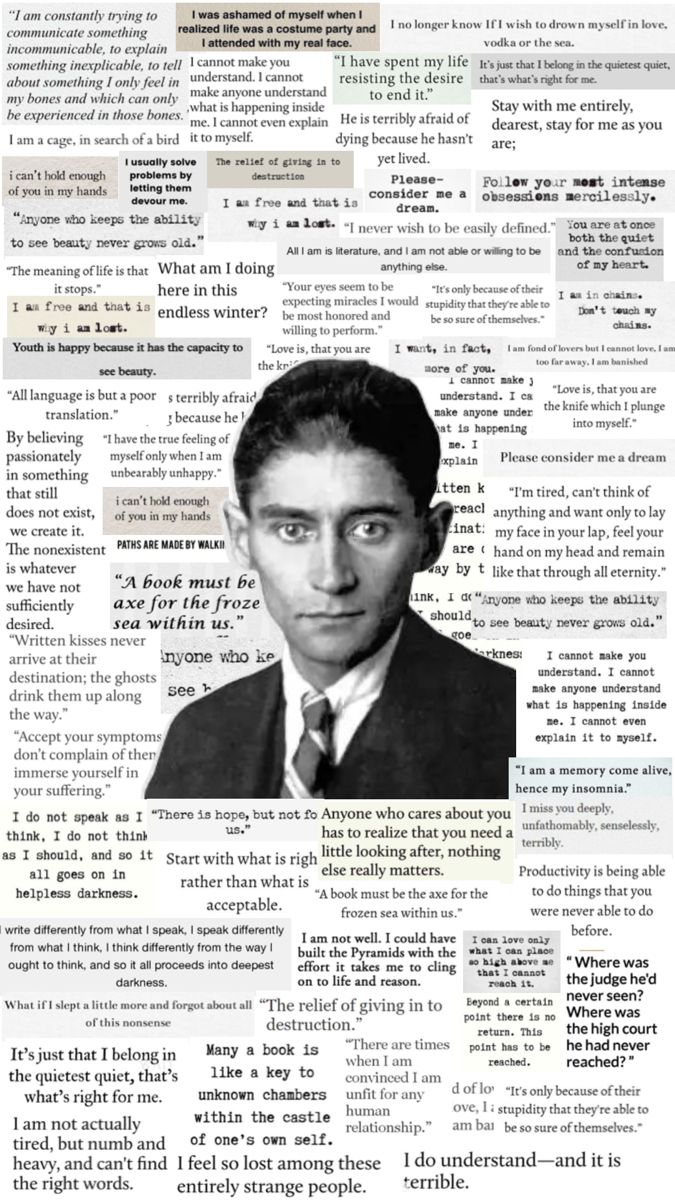 a man in a suit and tie on top of a page with words above him