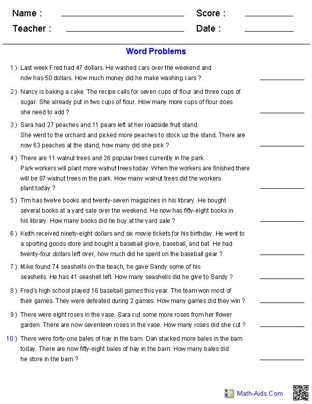 7th Grade Linear Equations Word Problems Worksheet – Kidsworksheetfun