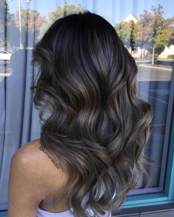 Ash ballayage that looks great Ash Balayage Hair, Ash Balayage, Ash Brown Hair Color, Brown Hair Shades, Brown Ombre Hair, Ash Brown Hair, Brunette Balayage Hair, Brown Hair Balayage, Ombré Hair