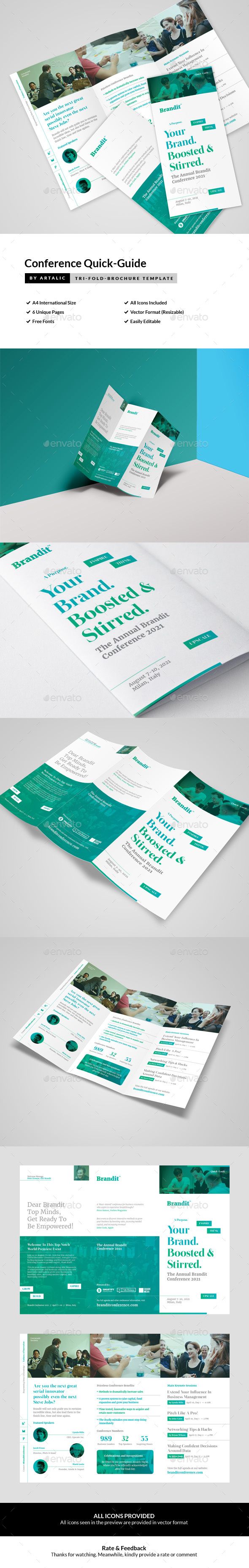 Conference/Seminar Leaflet in 2024 | Leaflet, Pamphlet design ...