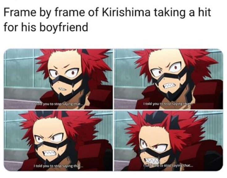 an anime character with red hair and black eyes is shown in the middle of four pictures